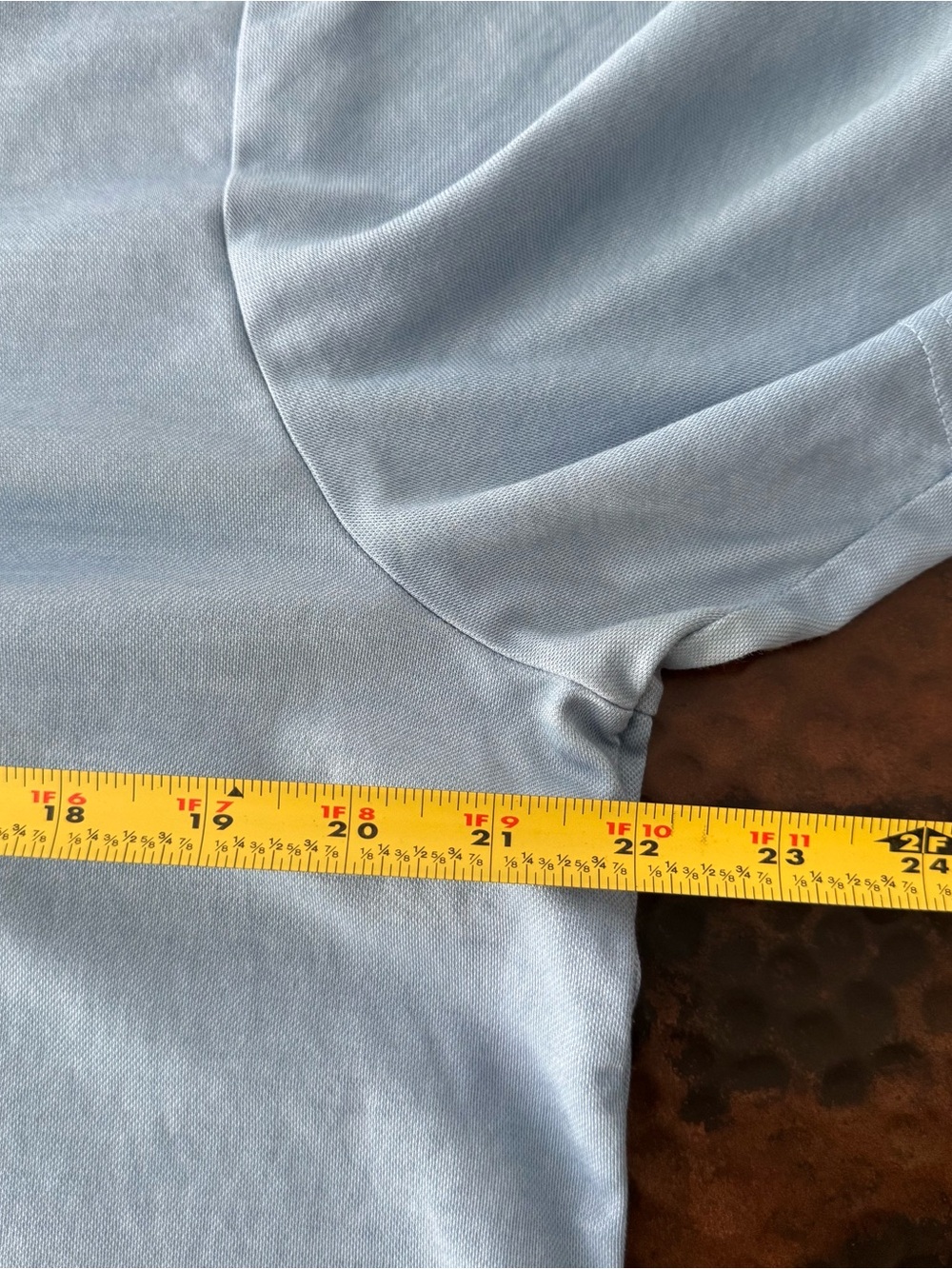 Travis Mathew Golf Polo Men XXL Blue Wash Pima Cotton Performance Stretch Shirt - Picture 9 of 10